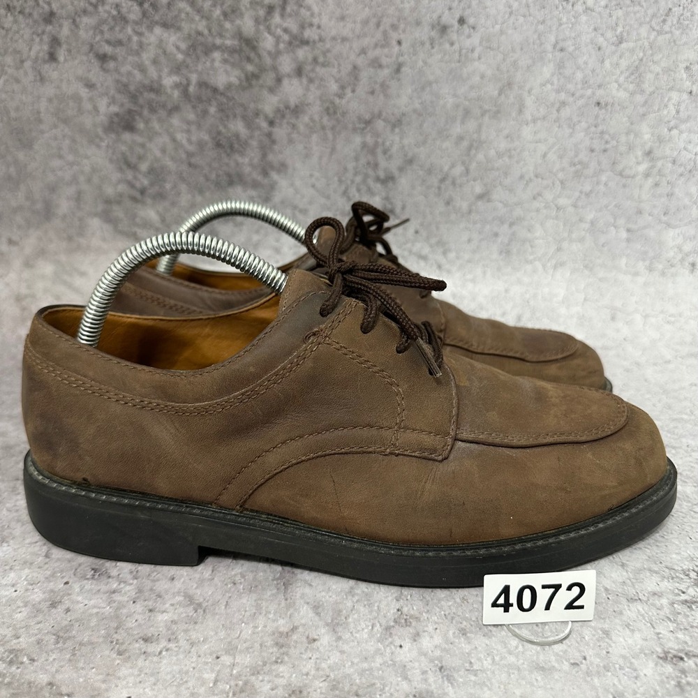 Nunn Bush Oxford Shoes Mens 9.5 Brown Leather Lace‎ Up Casual Comfort 83758-02
